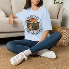 Take the long way – Adventure Graphic Badge T-Shirt