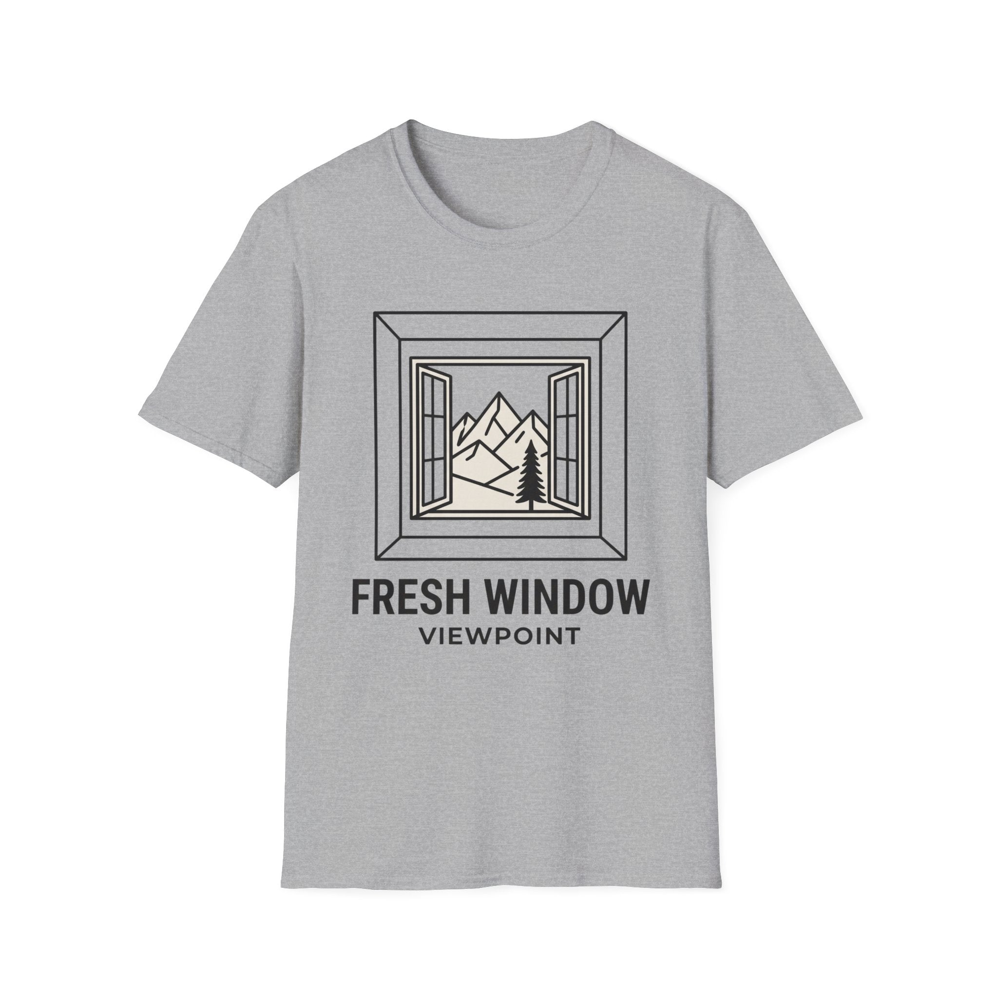 Fresh window – Adventure Graphic Line Art T-Shirt