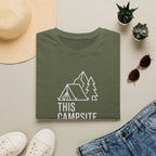 This camp site rocks – Adventure Graphic Line Art T-Shirt