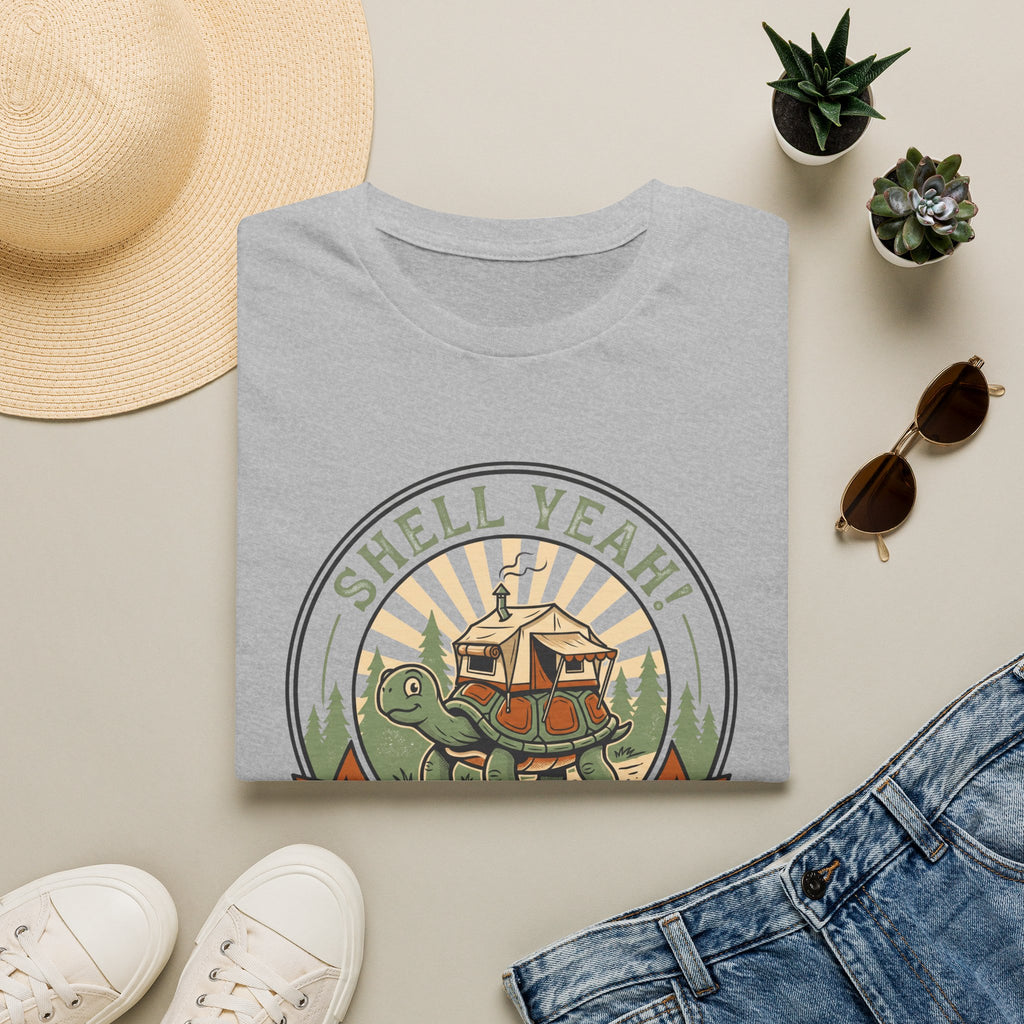 Shell yeah overland tortoise – Adventure Graphic Badge Art T-Shirt