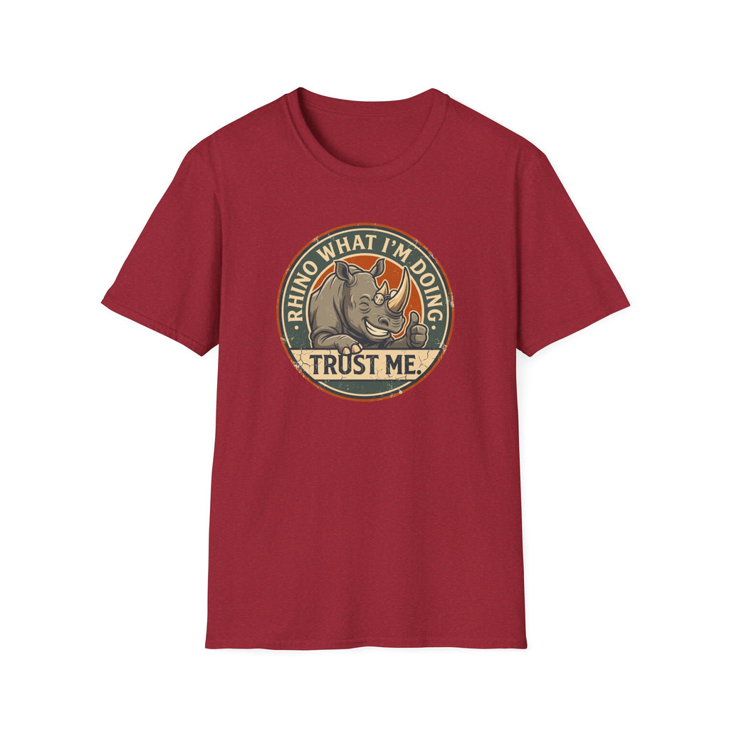 Rhino what I am doing – Adventure Graphic Badge Art T-Shirt