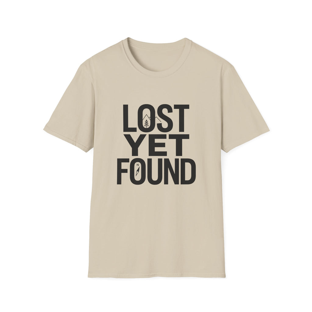 Lost Yet Found Text T-Shirt