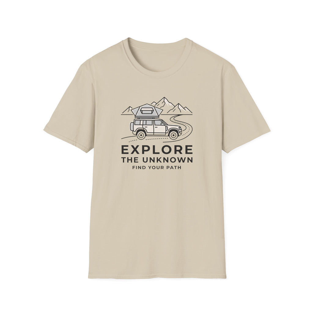 Explore the unknown find your path – Adventure Graphic Line Art T-Shirt