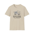 Explore the unknown find your path – Adventure Graphic Line Art T-Shirt