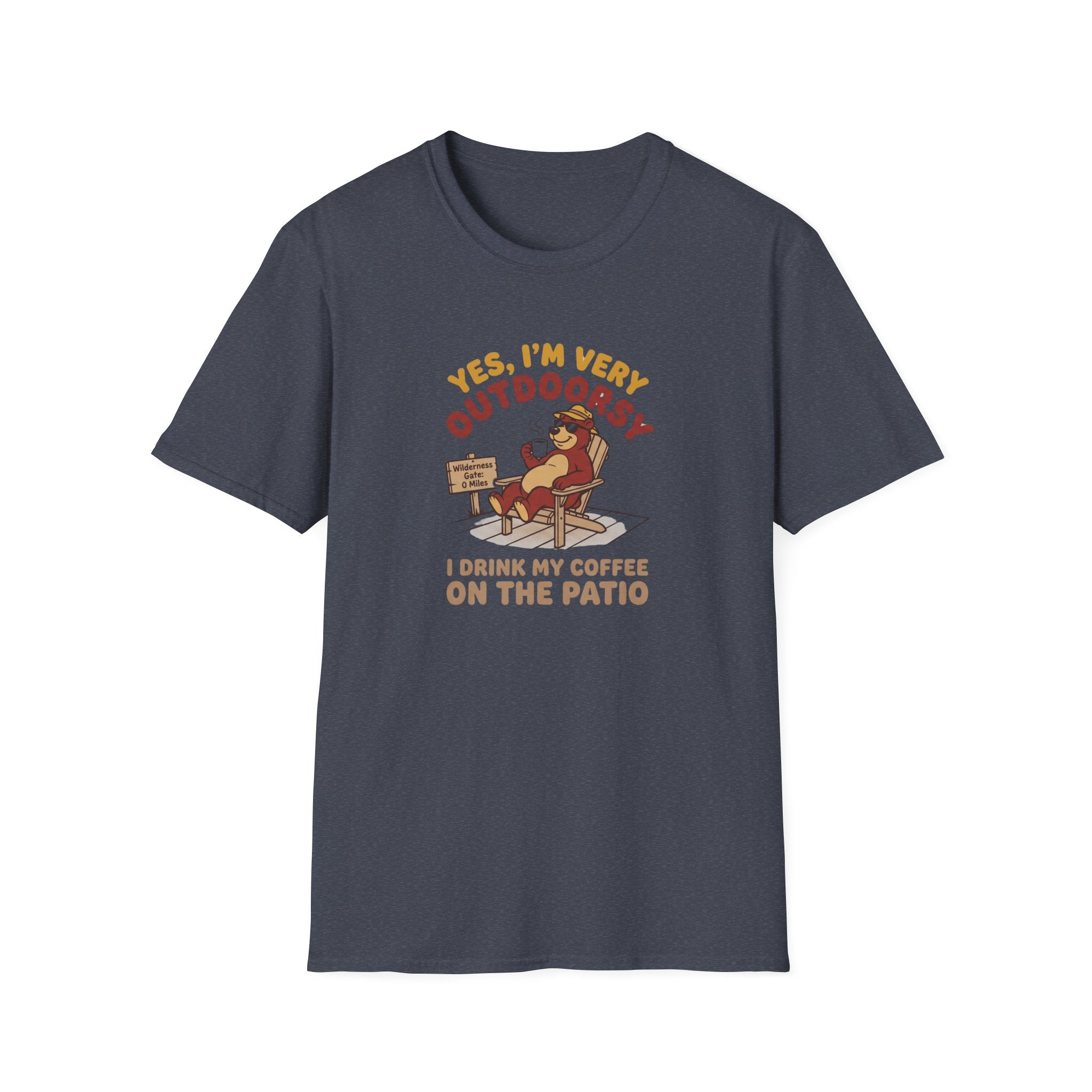I am outdoorsy bear – Adventure Graphic Cartoon Art T-Shirt