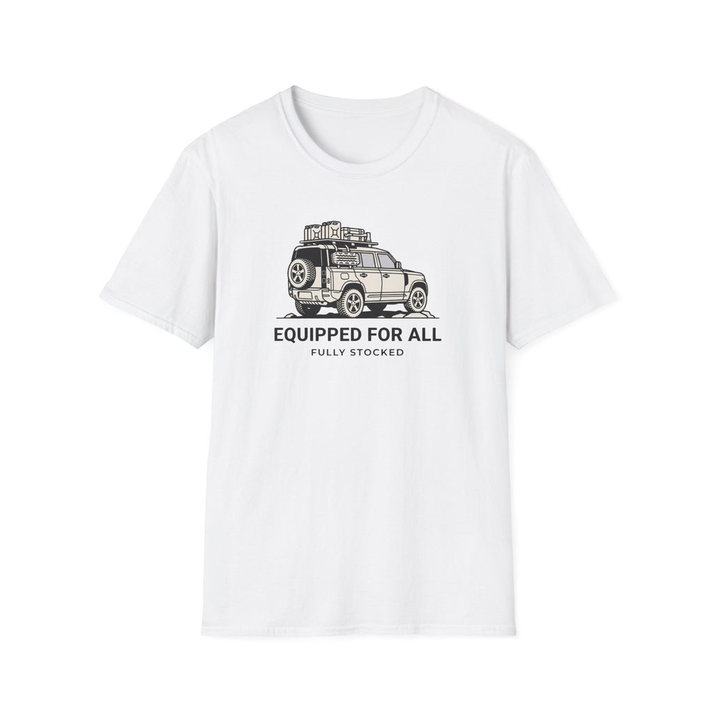 Equipped for all fully stocked – Adventure Graphic Line Art T-Shirt