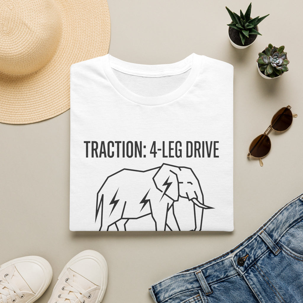 Factory lifted elephant – Adventure Graphic Line Art T-Shirt