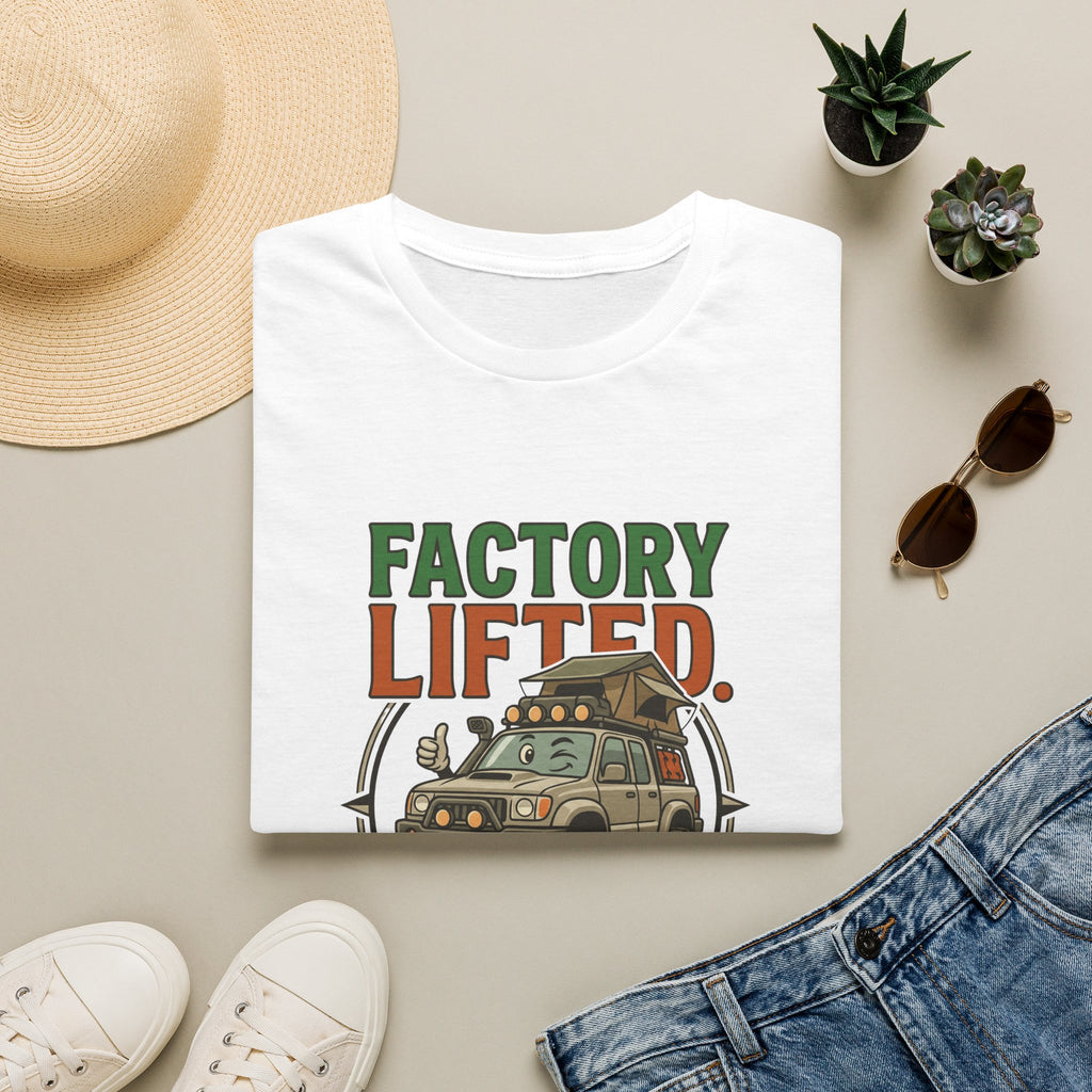 Factory lifted 4x4 – Adventure Graphic Cartoon Art T-Shirt