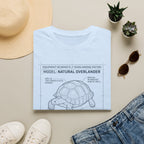Natural overlander tortoise – Adventure Graphic Blue Print Art T-Shirt