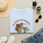Camp slow wander far tortoise – Adventure Graphic Cartoon Art T-Shirt