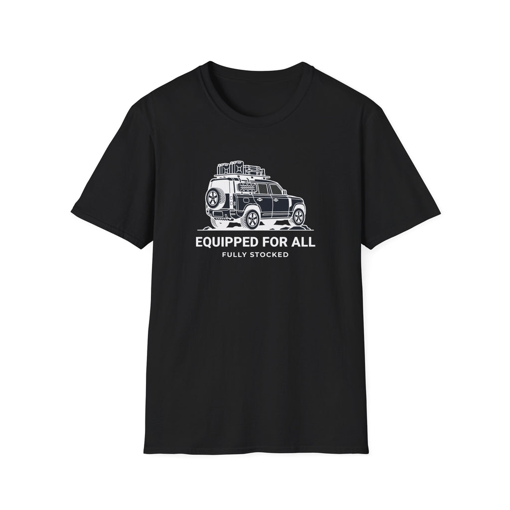 Equipped for all fully stocked – Adventure Graphic Line Art T-Shirt