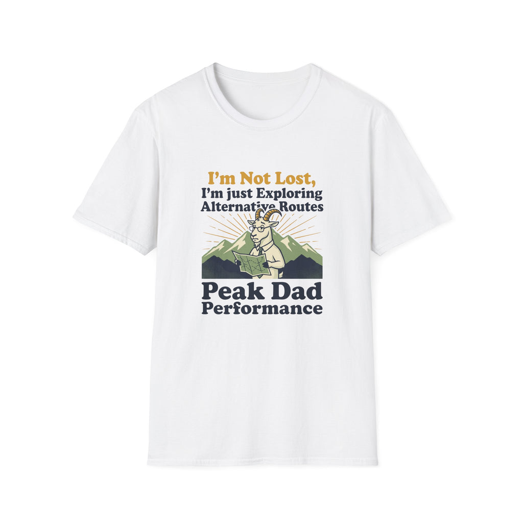 I am not lost Dad goat – Adventure Graphic Badge Art T-Shirt