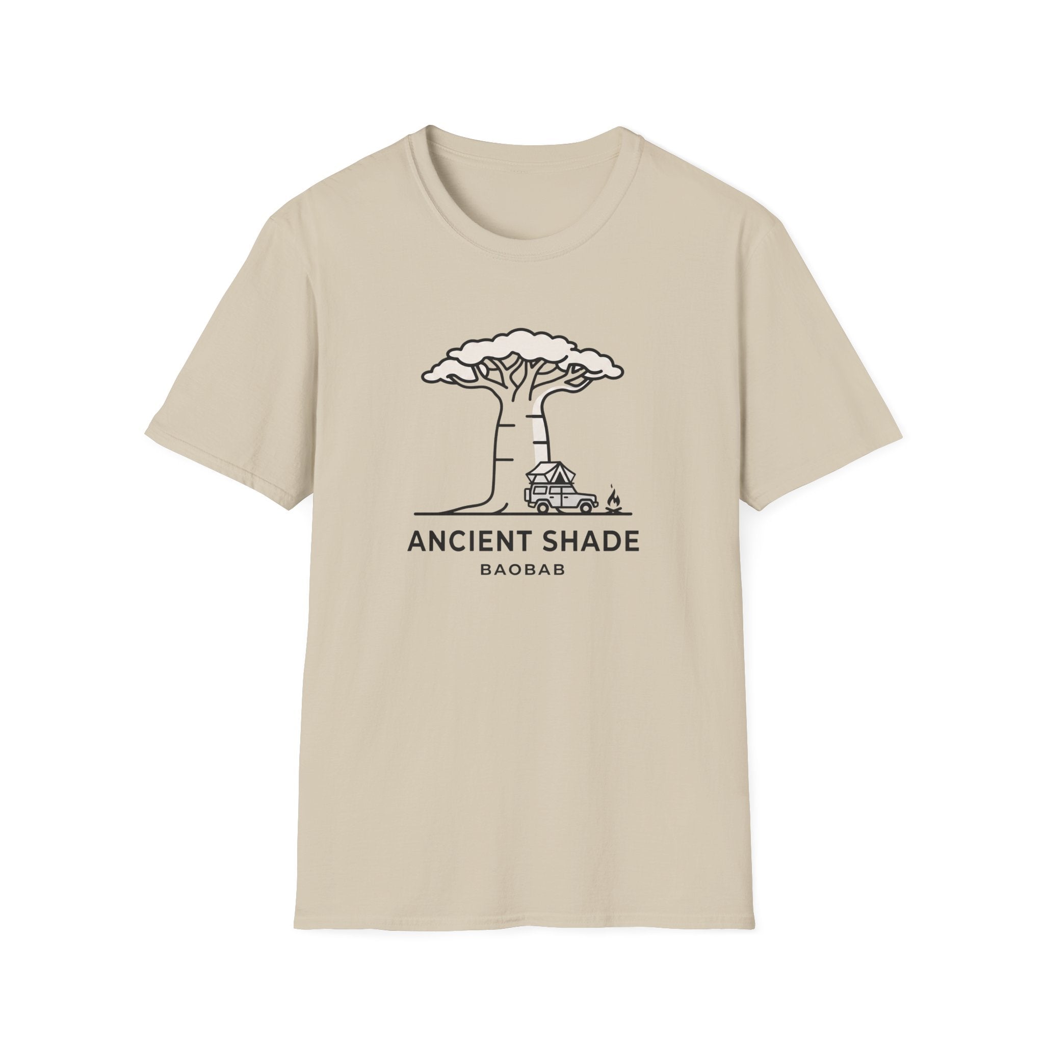 Ancient shade baobab – Adventure Graphic Line Art T-Shirt