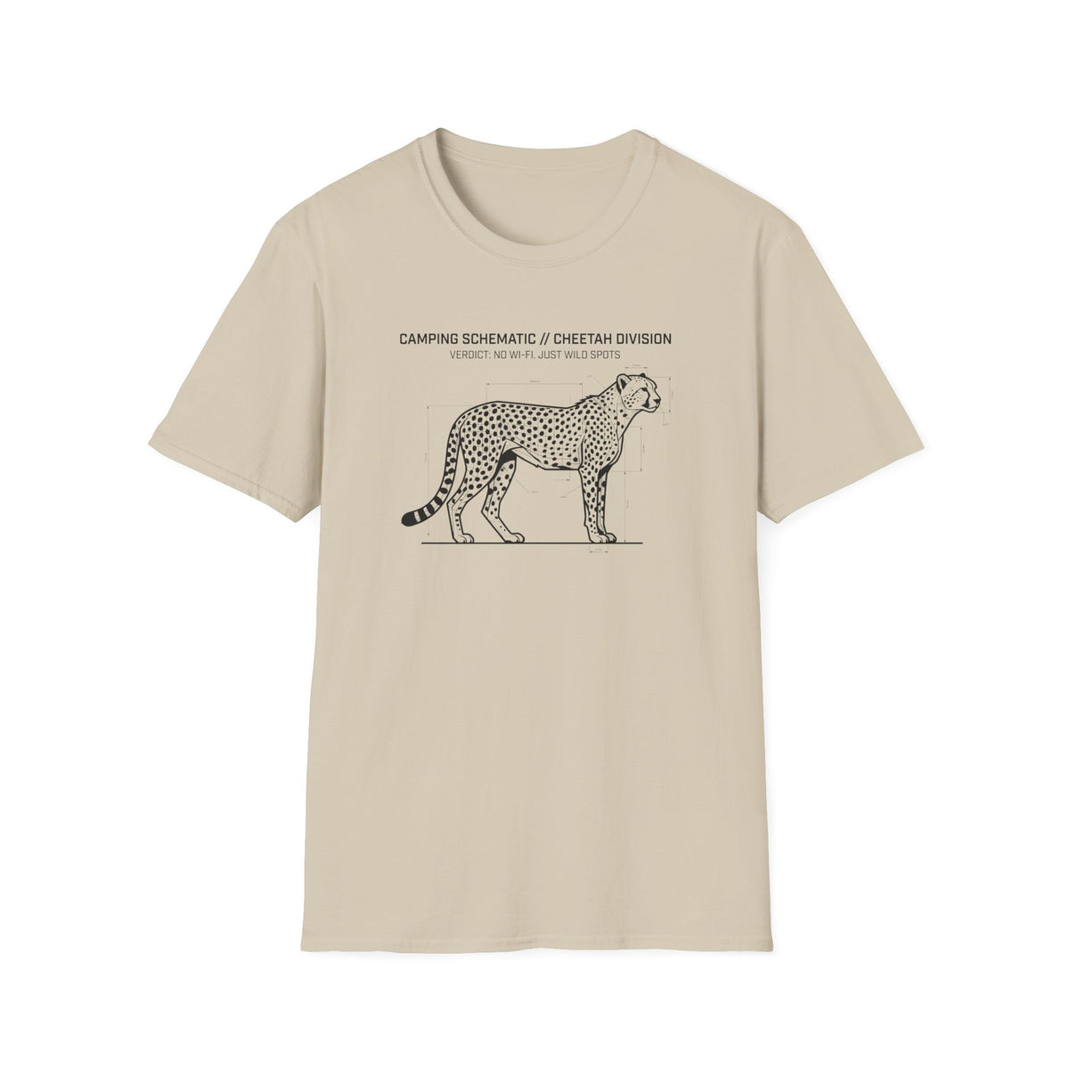 No wifi just wild spots cheetah – Adventure Graphic Art T-Shirt