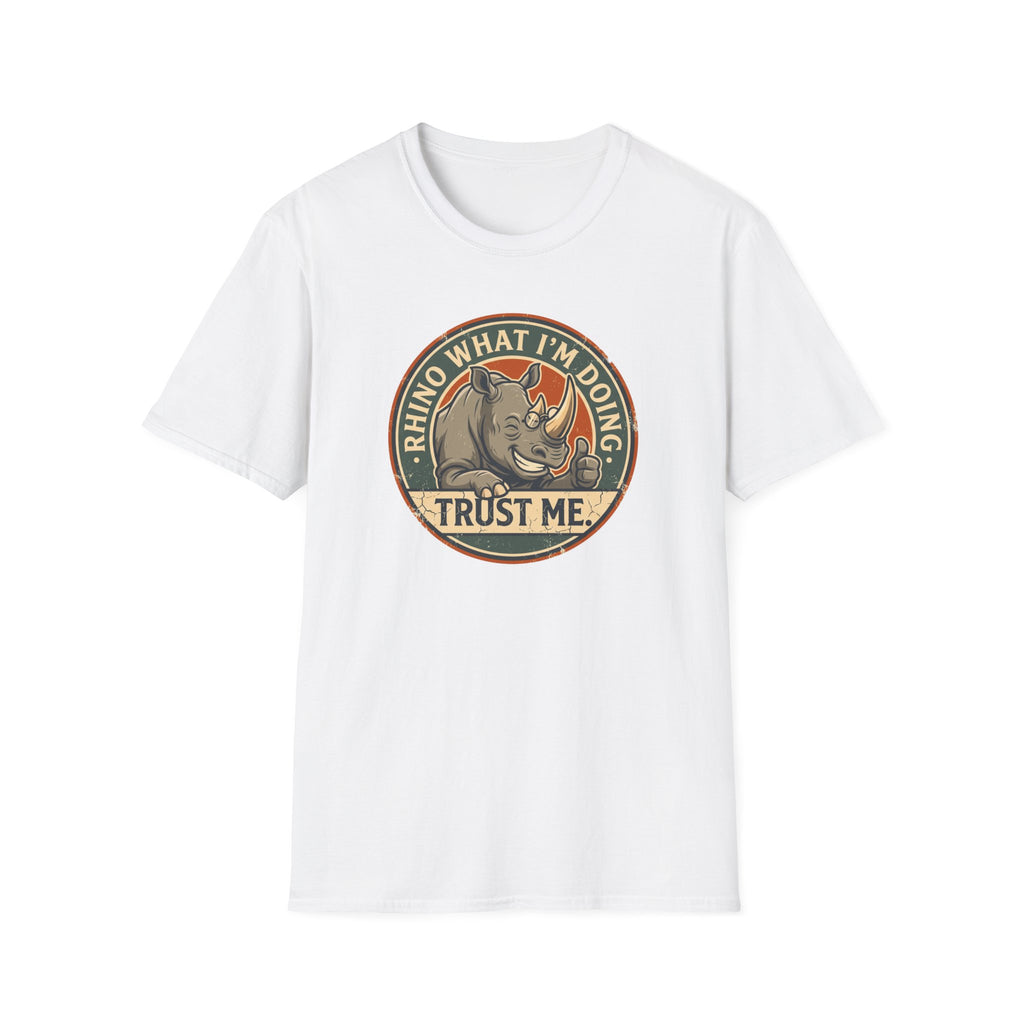 Rhino what I am doing – Adventure Graphic Badge Art T-Shirt