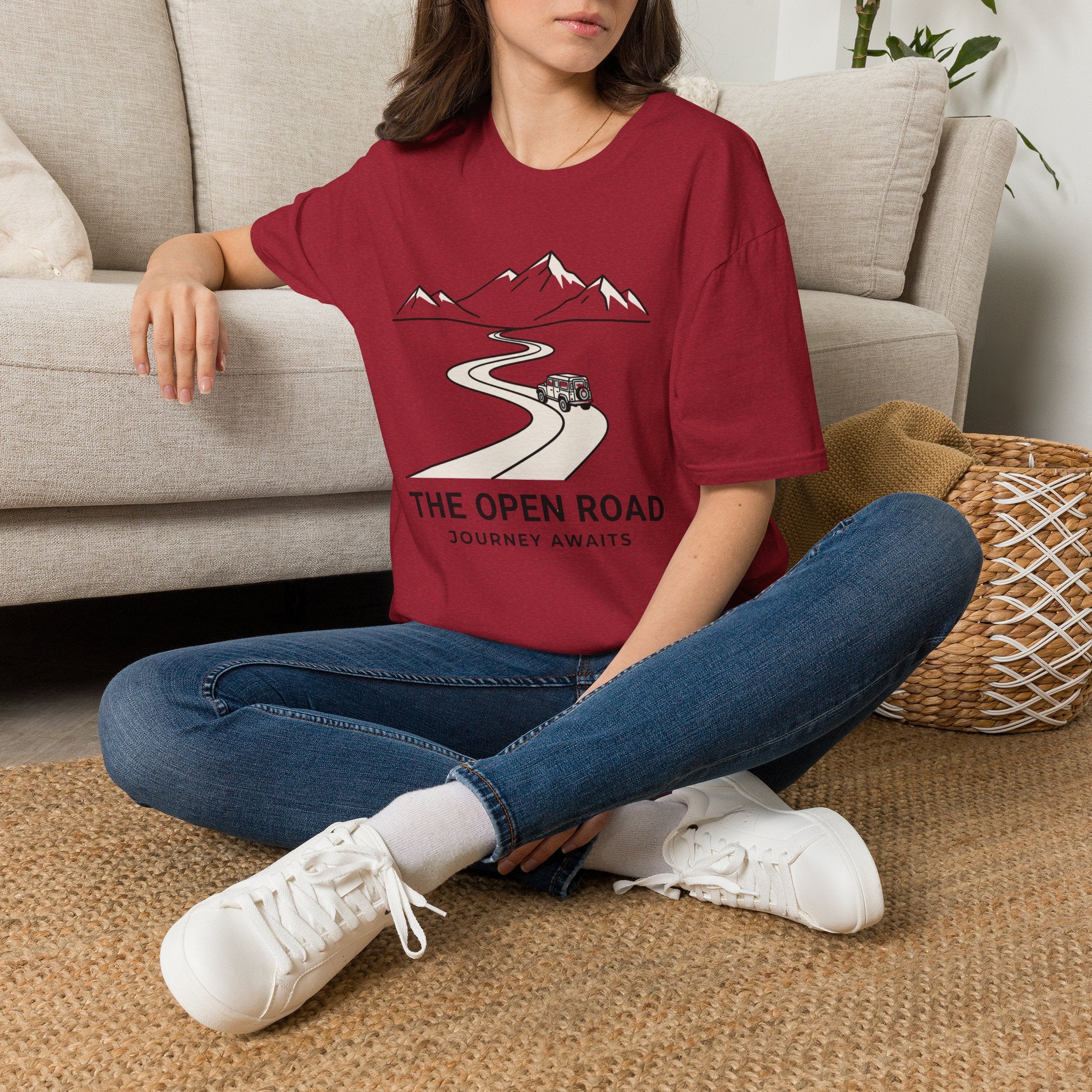 The open road – Adventure Graphic Line Art T-Shirt