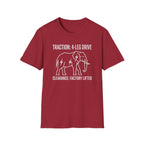 Factory lifted elephant – Adventure Graphic Line Art T-Shirt