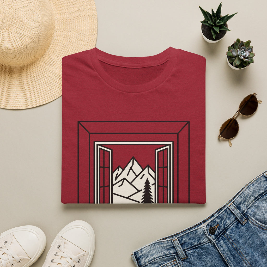 Fresh window – Adventure Graphic Line Art T-Shirt