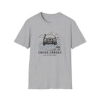 Cross creeks go further – Adventure Graphic Line Art T-Shirt