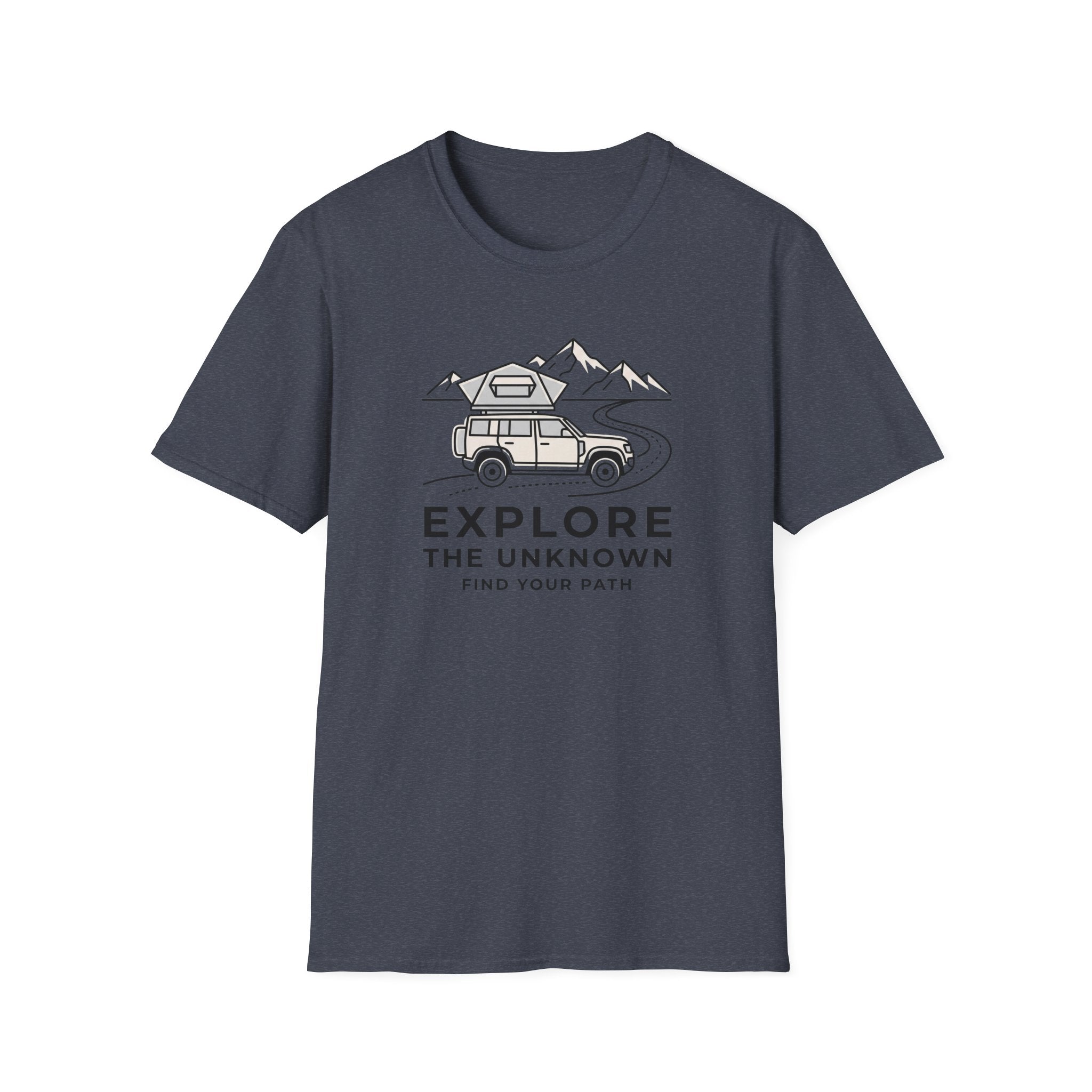 Explore the unknown find your path – Adventure Graphic Line Art T-Shirt