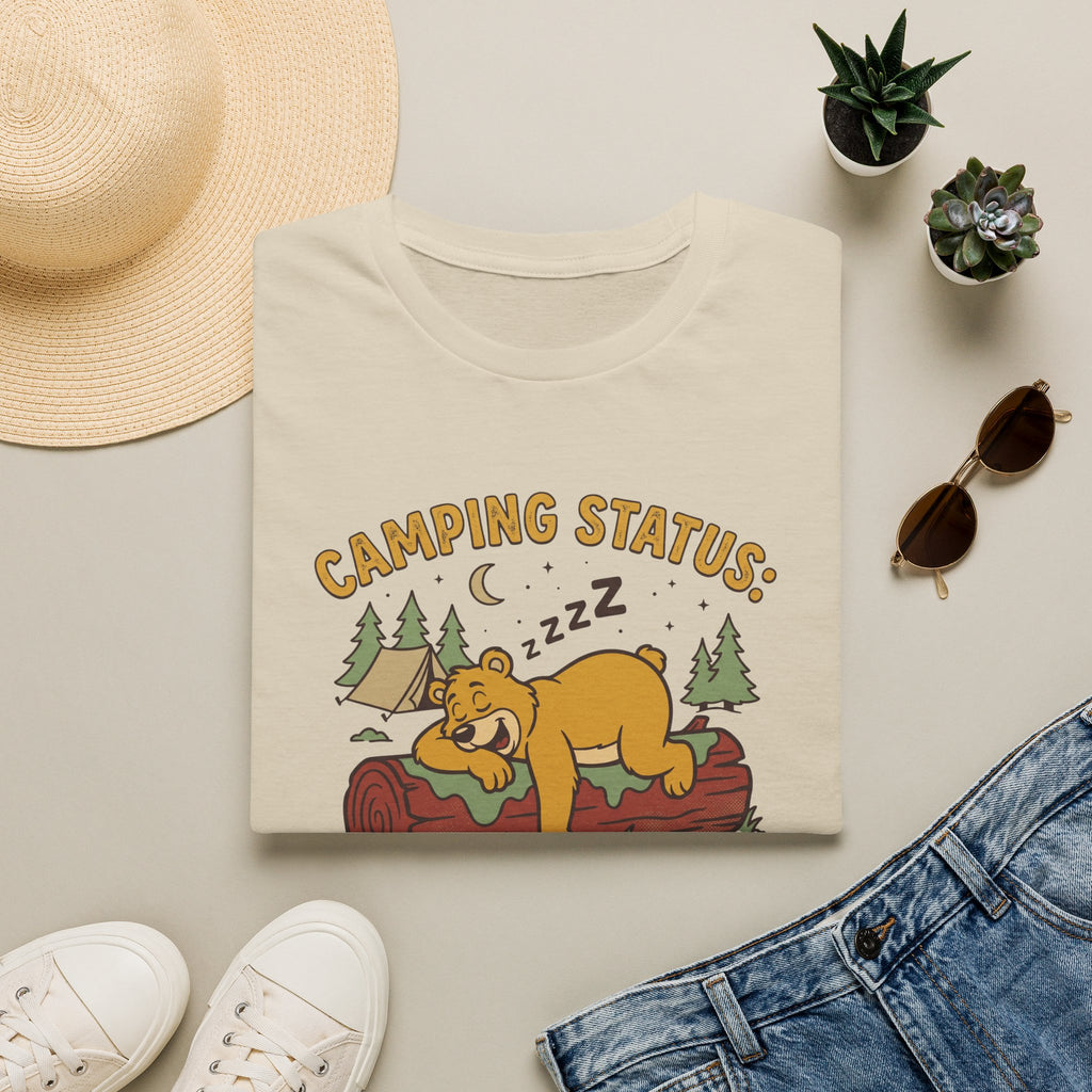 I slept like a log bear – Adventure Graphic Cartoon Art T-Shirt
