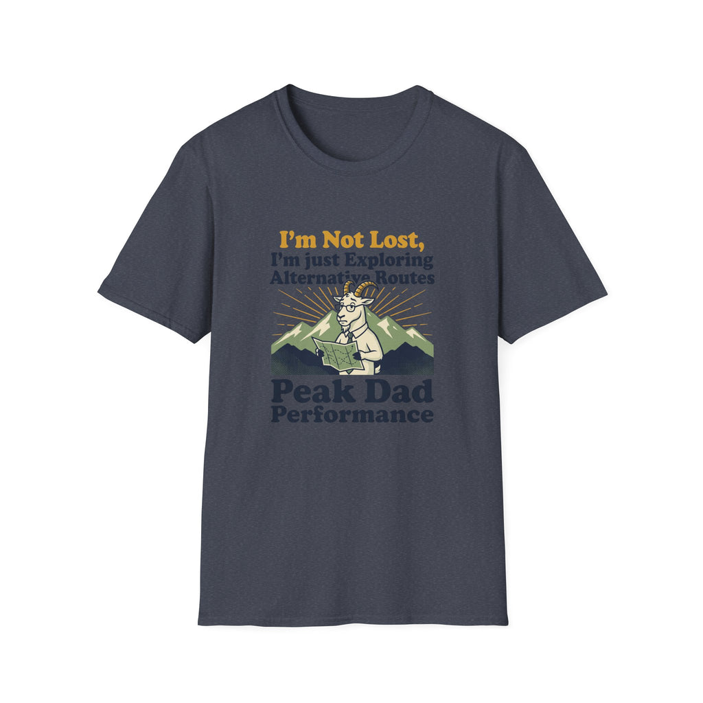 I am not lost Dad goat – Adventure Graphic Badge Art T-Shirt