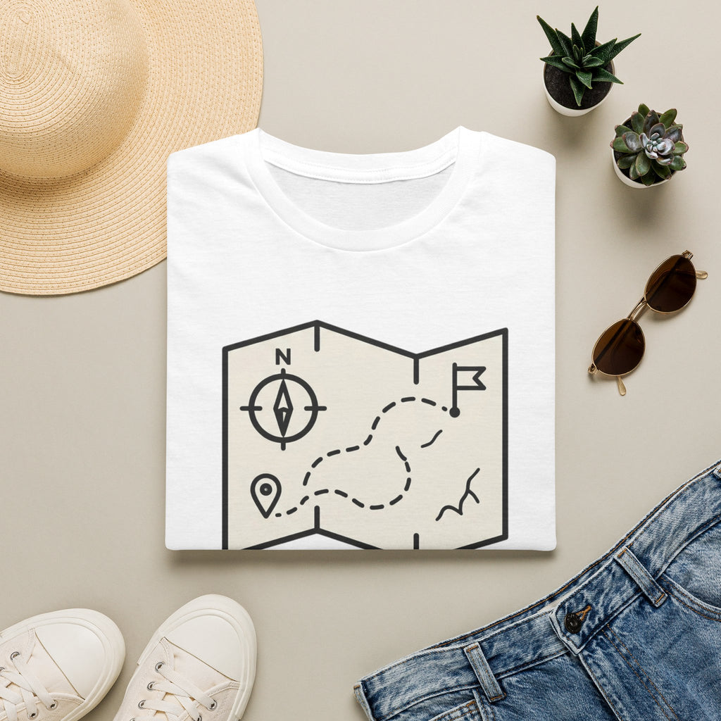 Not lost exploring – Adventure Graphic Line Art T-Shirt