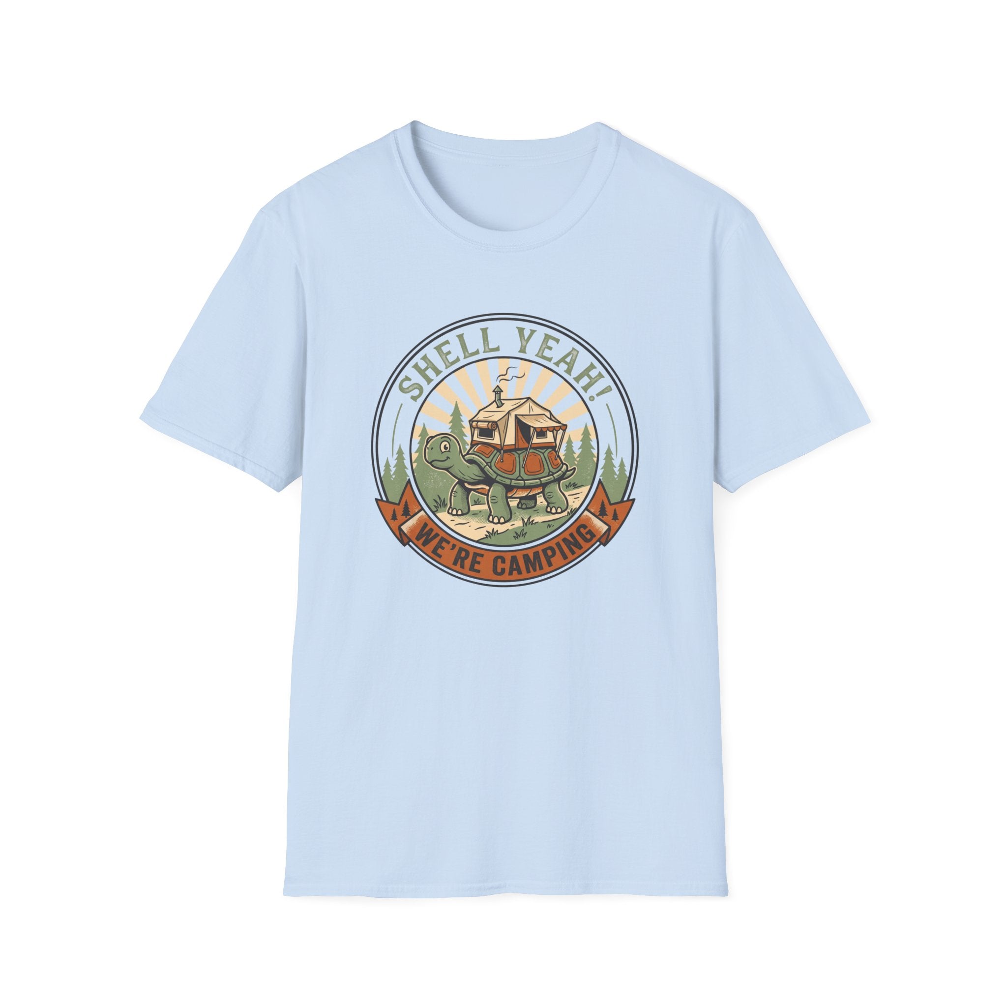 Shell yeah overland tortoise – Adventure Graphic Badge Art T-Shirt