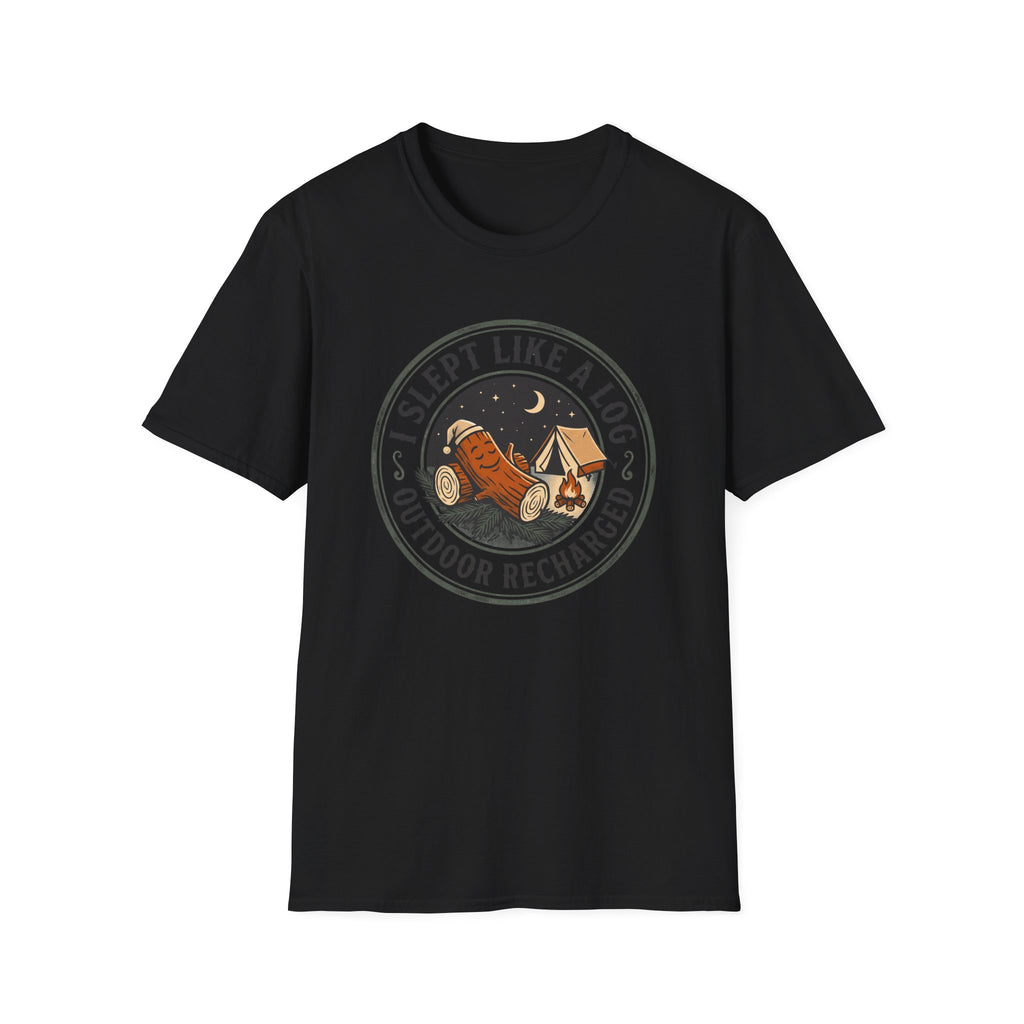I slept like a log – Adventure Graphic Cartoon Art T-Shirt
