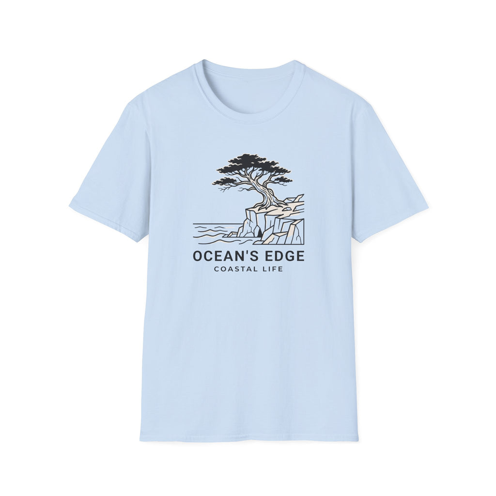 Oceans edge coastal life – Adventure Graphic Line Art T-Shirt