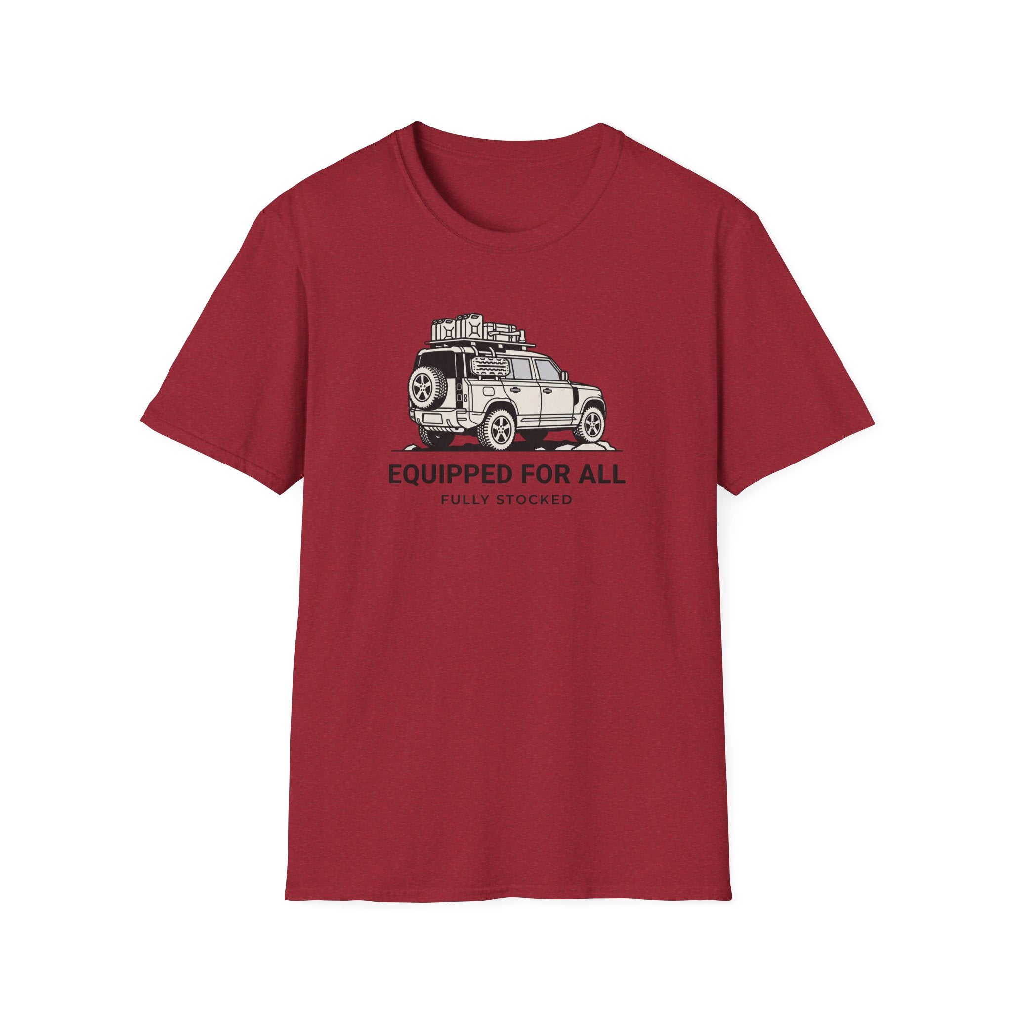 Equipped for all fully stocked – Adventure Graphic Line Art T-Shirt