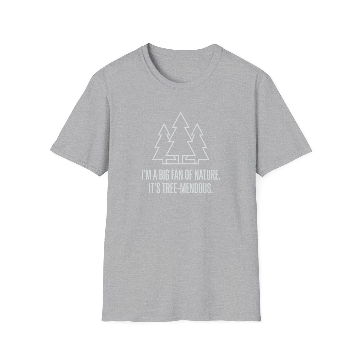 Big fan of nature treemendous – Adventure Graphic Line Art T-Shirt
