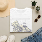 Outdoor infrastructure trailer – Adventure Graphic Blue Print T-Shirt