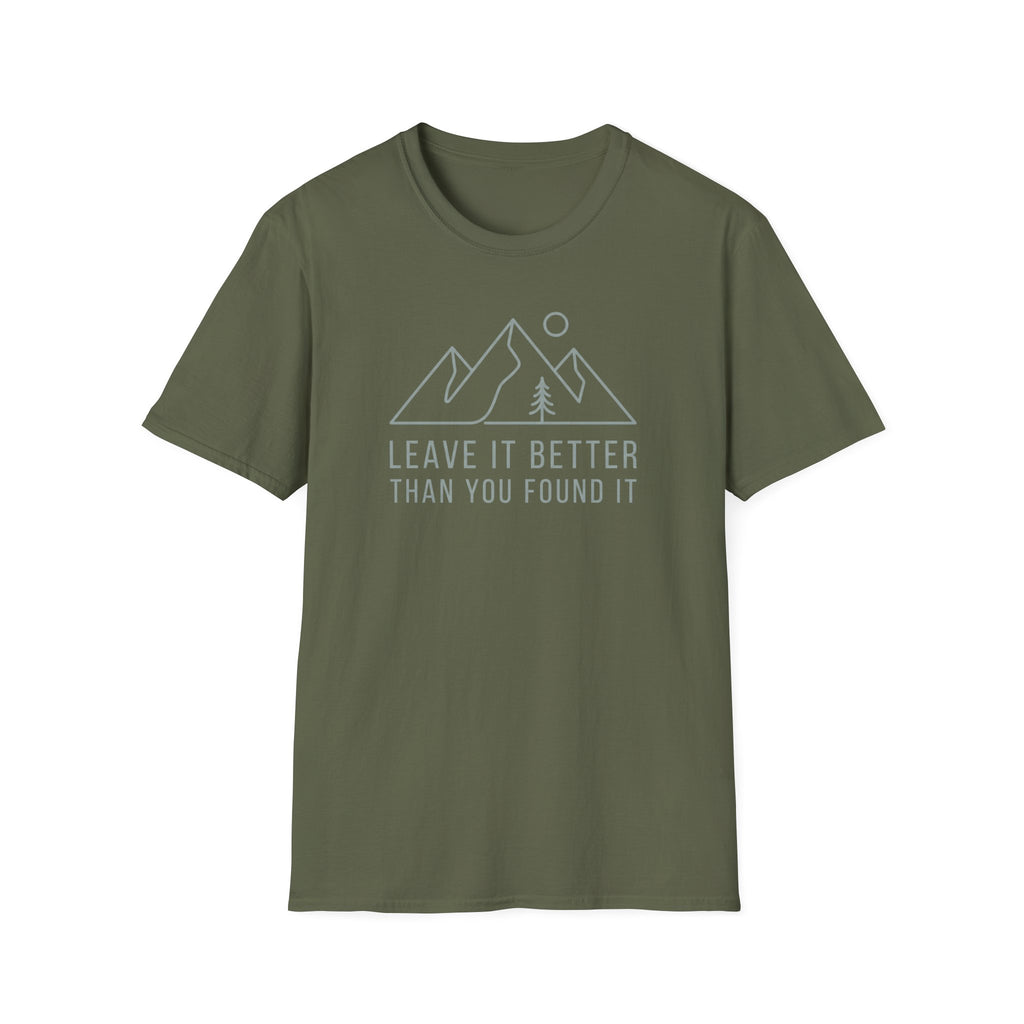 Leave it better line art – Adventure Graphic T-Shirt
