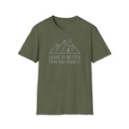 Leave it better line art – Adventure Graphic T-Shirt