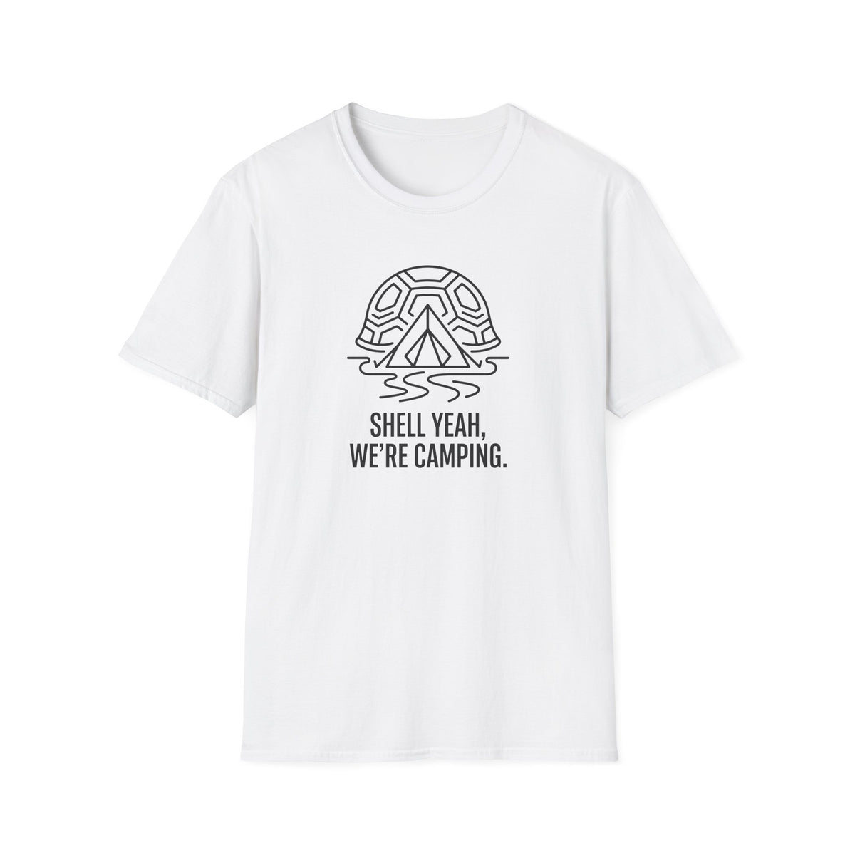 Shell yeah tortoise – Adventure Graphic Line Art T-Shirt