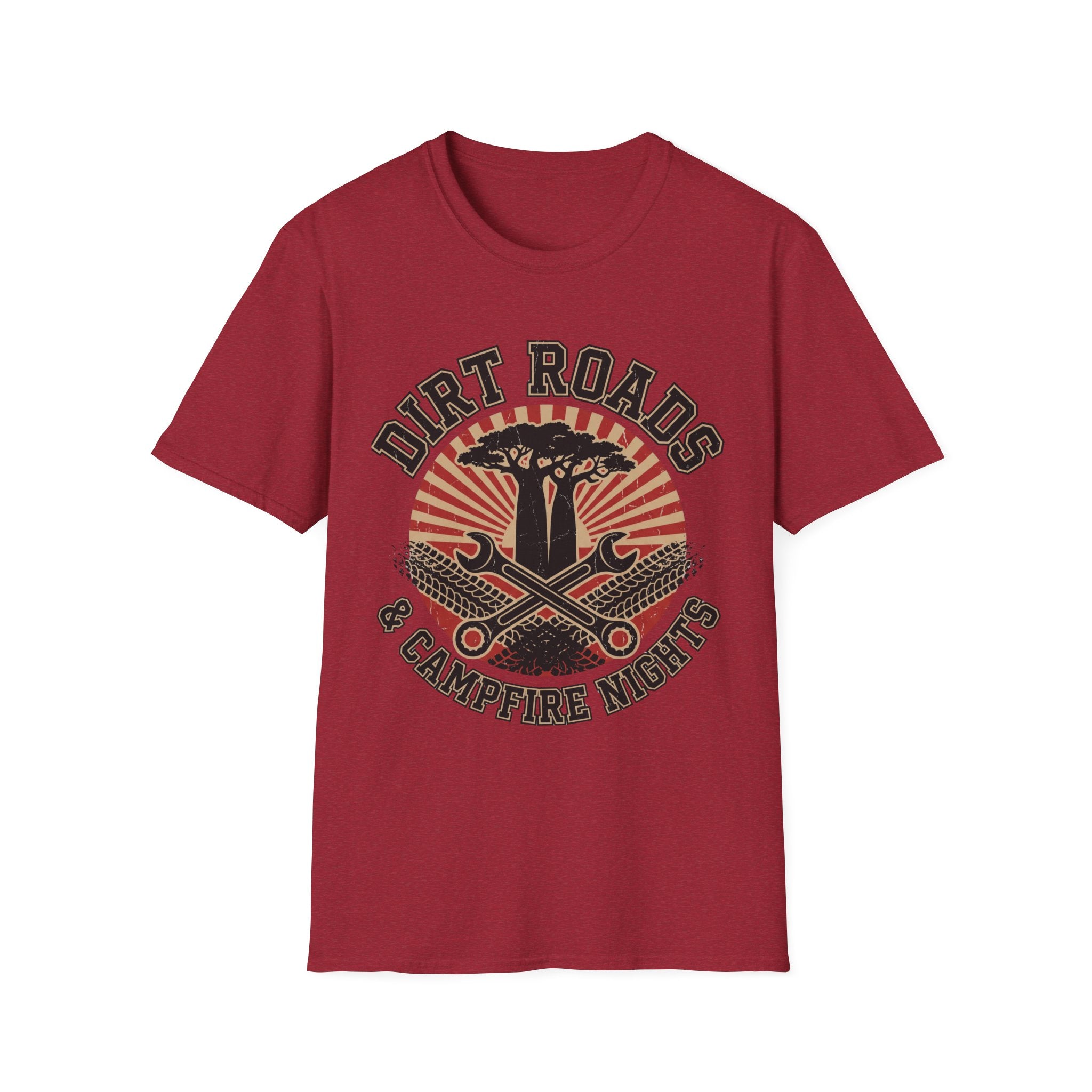 Dirt roads and campfire nights – Adventure Graphic T-Shirt