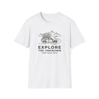 Explore the unknown find your path – Adventure Graphic Line Art T-Shirt