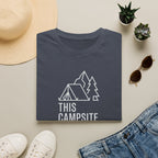 This camp site rocks – Adventure Graphic Line Art T-Shirt