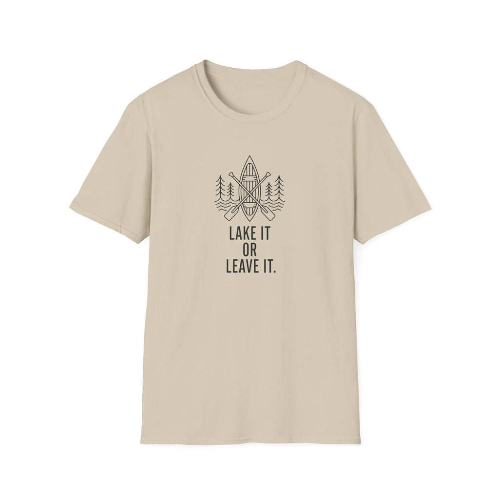 Lake it or leave it – Adventure Graphic Line Art T-Shirt