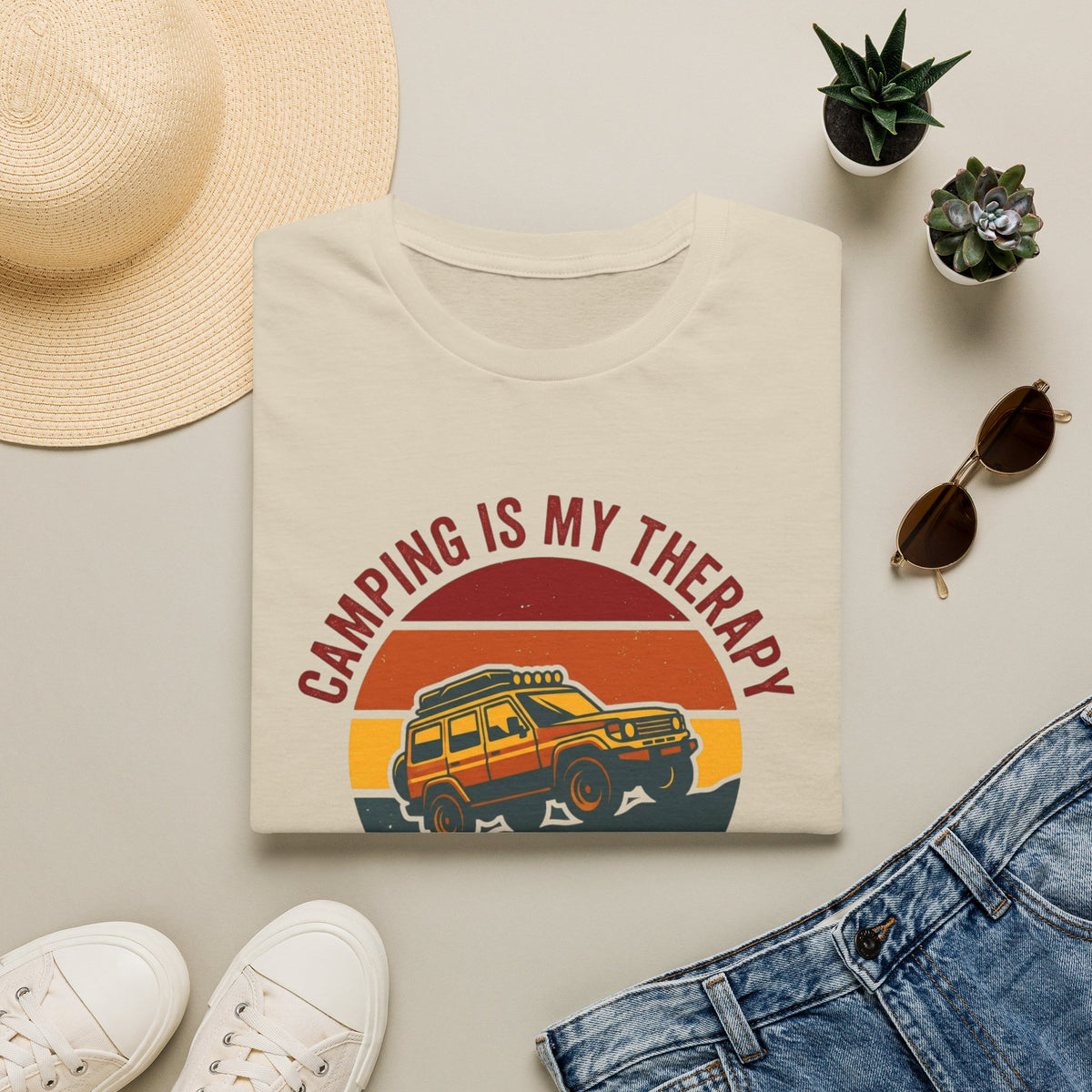 Camping Is My Therapy T-Shirt