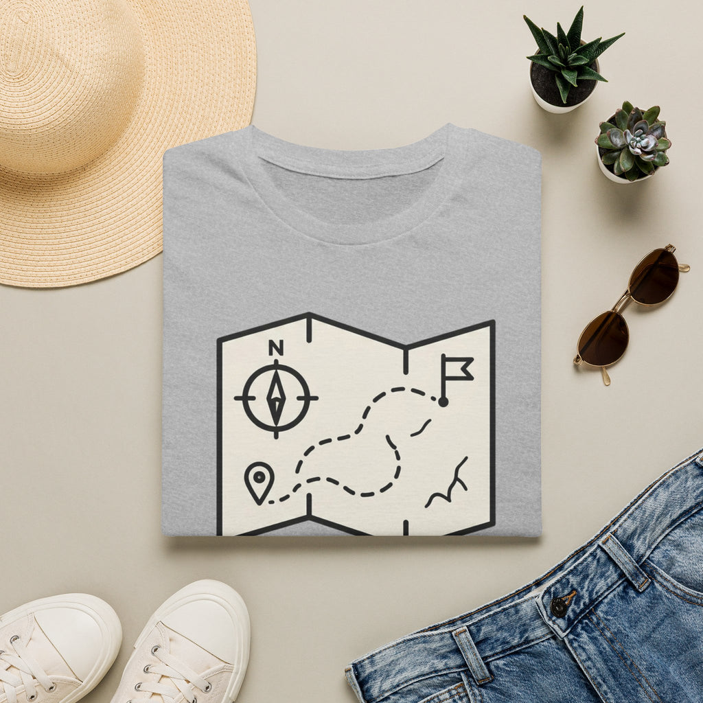 Not lost exploring – Adventure Graphic Line Art T-Shirt