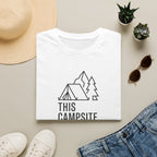 This camp site rocks – Adventure Graphic Line Art T-Shirt