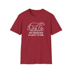 No badger place to be – Adventure Graphic Line Art T-Shirt