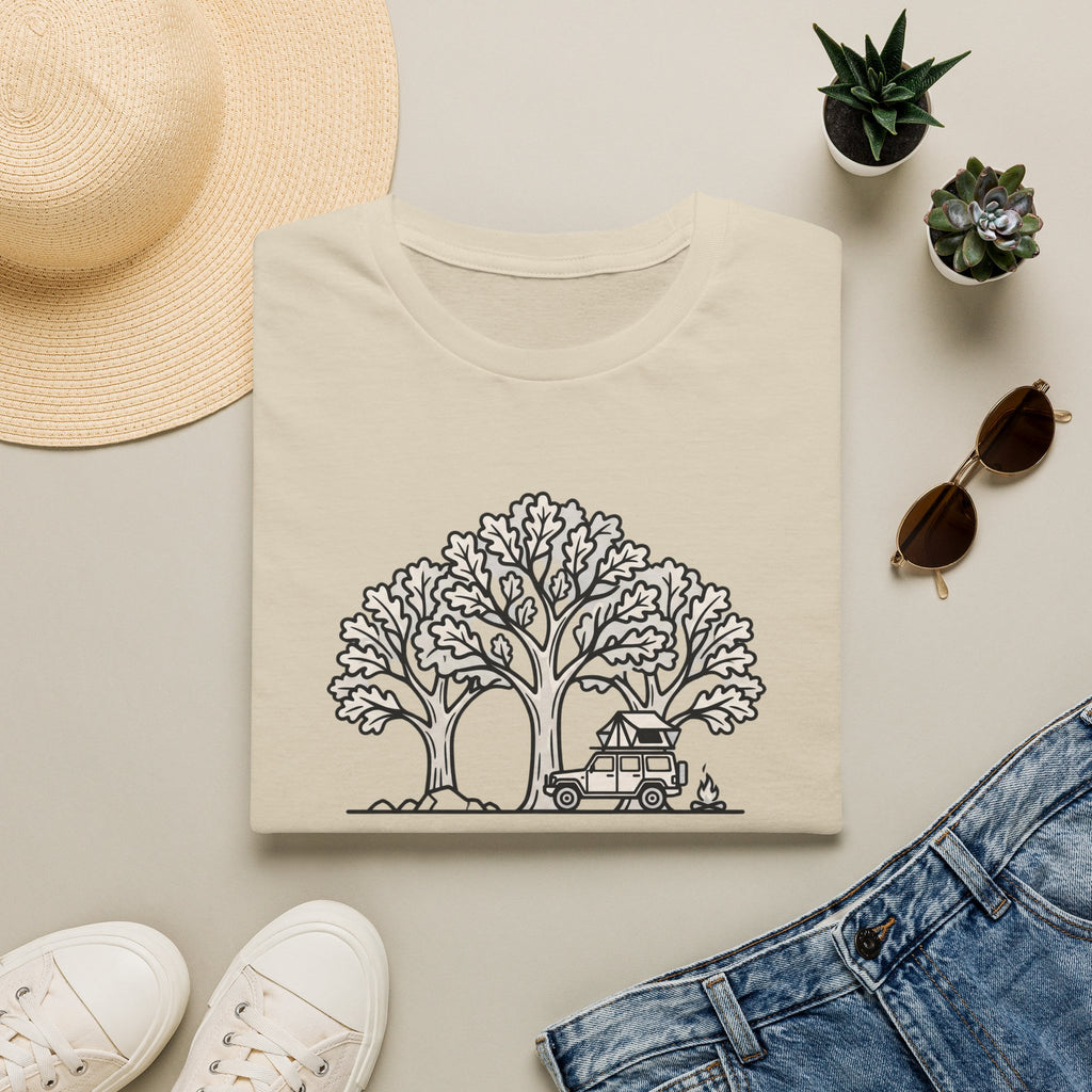 Deep roots forest living – Adventure Graphic Line Art T-Shirt