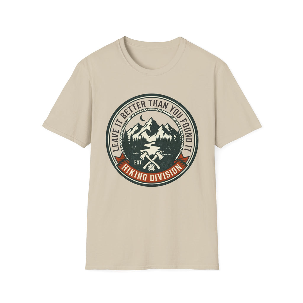 Leave it better – Adventure Graphic Badge T-Shirt