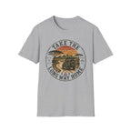 Take the long way – Adventure Graphic Badge T-Shirt