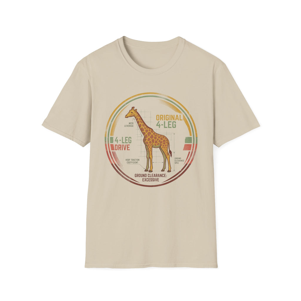 4 leg drive giraffe – Adventure Graphic Art T-Shirt