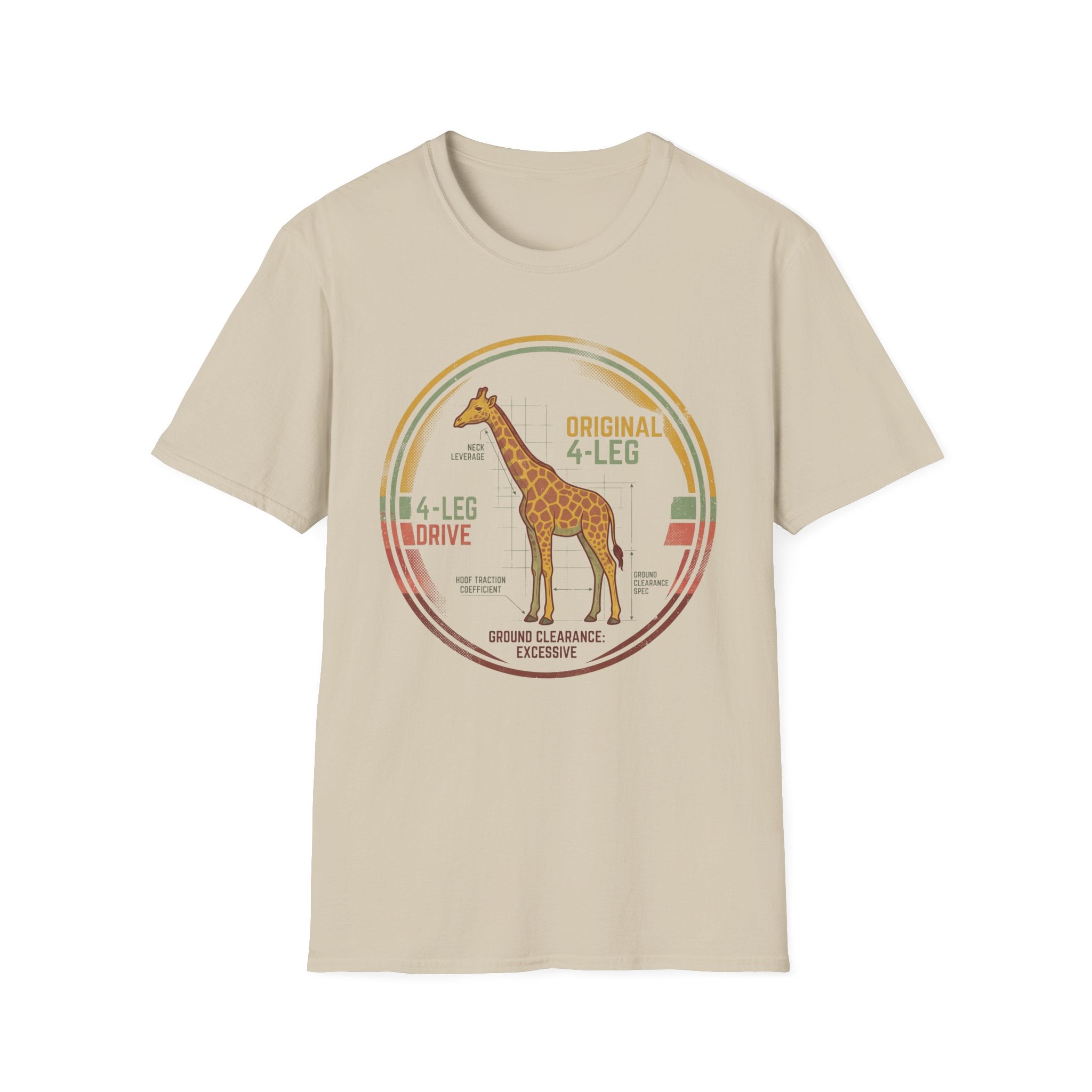 4 leg drive giraffe – Adventure Graphic Art T-Shirt