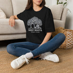 Deep roots forest living – Adventure Graphic Line Art T-Shirt